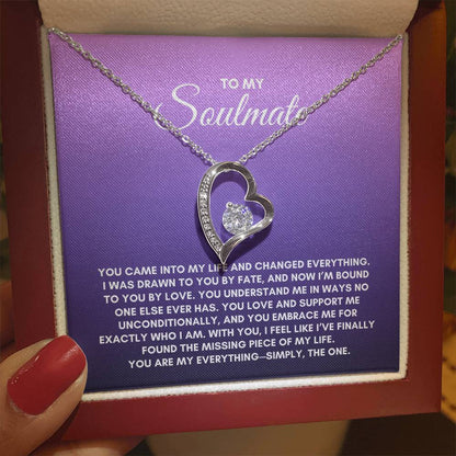 To My Soulmate | You Came Into My Life | Forever Love Necklace