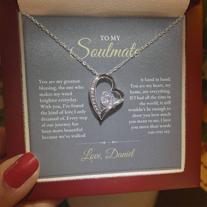 To My Soulmate | You Are My Greatest | Forever Love Necklace