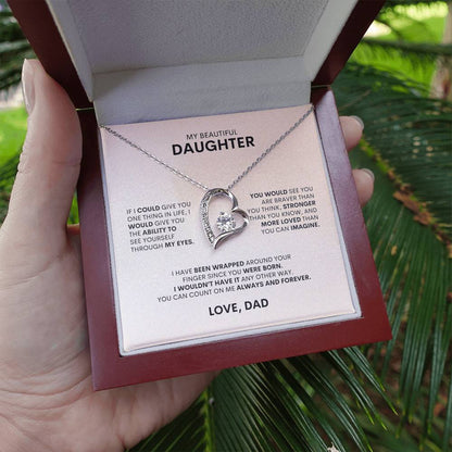 To My Daughter | If I Could Give You One Thing In Life | Forever Love Necklace