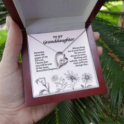 To My GrandDaughter | Someday When The Pages of My Life End | Forever Love Necklace