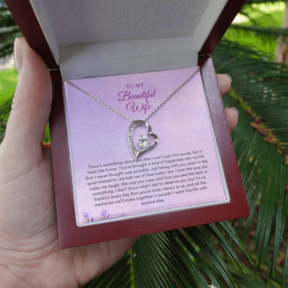 To My Wife | There's Something About You That I Can't Put In Words | Forever Love Necklace