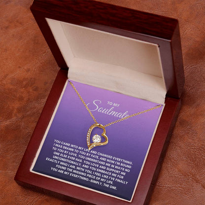 To My Soulmate | You Came Into My Life | Forever Love Necklace