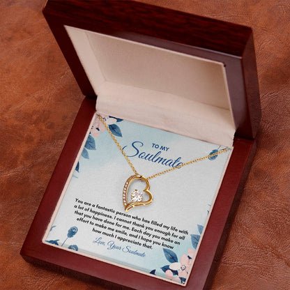 To My Soulmate | You Are A Fantastic | Forever Love Necklace