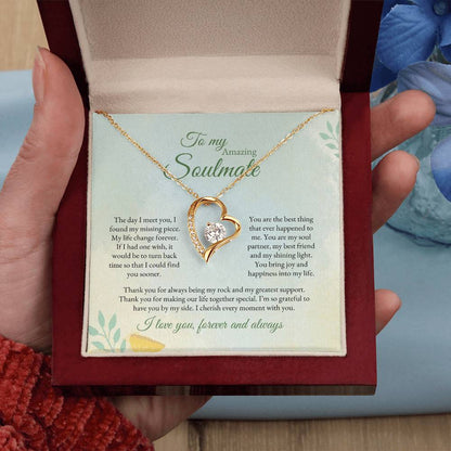 To My Soulmate | The Day I Meet you | Forever Love Necklace