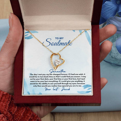 To My Soulmate | The Day I Met You | Forever Love Necklace