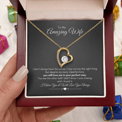 To My Wife | I Don't Always Have The Words | Forever Love Necklace
