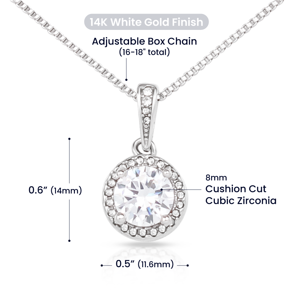 To My Grand Daughter | I Hugged This Little Pendant | Eternal Hope Necklace