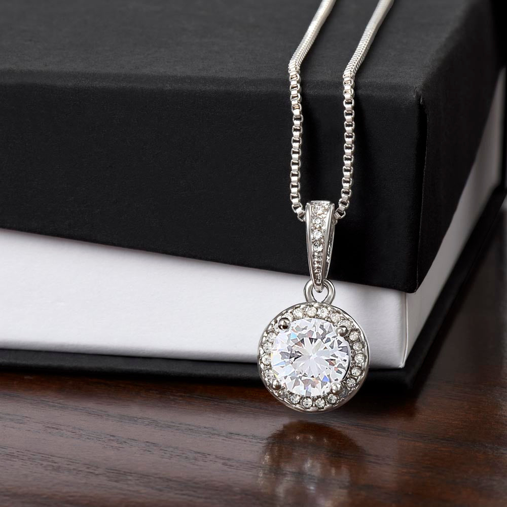 To My Grand Daughter | I Hugged This Little Pendant | Eternal Hope Necklace