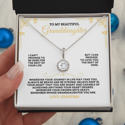 To My Grand Daughter | Wherever Your Journey In Life May Take You | Eternal Hope Necklace