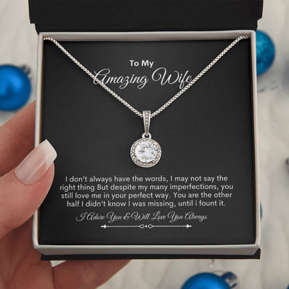 To My Wife | You Are The Strongest, Bravest, Most Caring | Eternal Hope Necklace