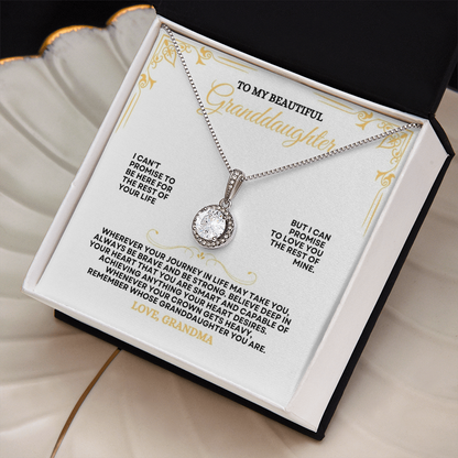 To My Grand Daughter | Wherever Your Journey In Life May Take You | Eternal Hope Necklace