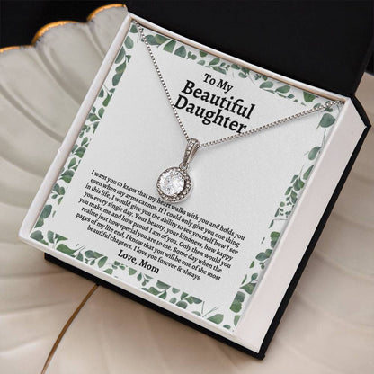 To My Daughter | I Want You To Know That My Heart Walks With You | Eternal Hope Necklace