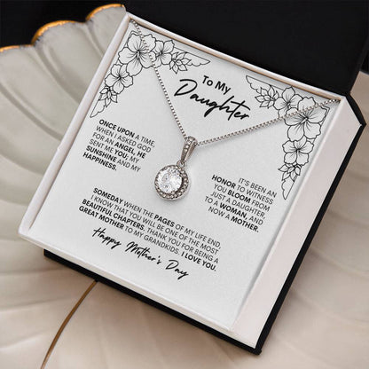 To My Daughter | Once Upon  A Time When Asked God For An Angel | Eternal Hope Necklace