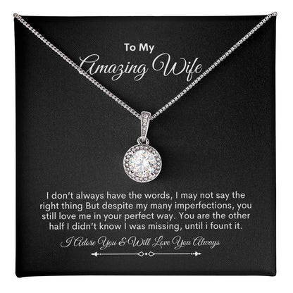 To My Wife | You Are The Strongest, Bravest, Most Caring | Eternal Hope Necklace
