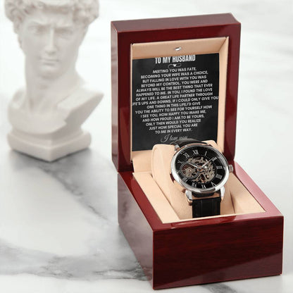 To My Husband | Meeting You Was Fate | Openwork Watch