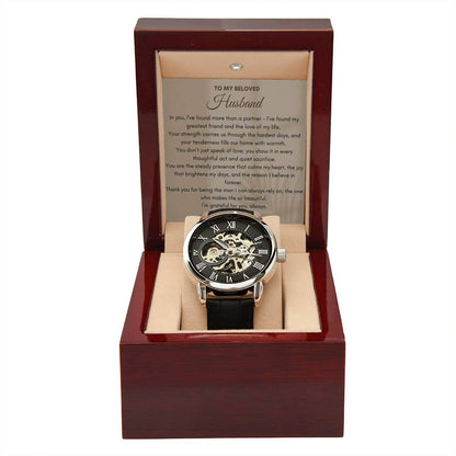 To My Husband | In You. I've FoundMore Than a Partner | Openwork Watch