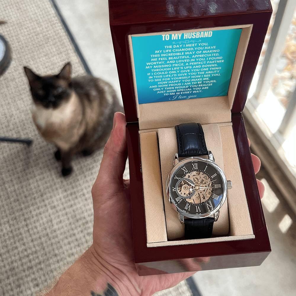 To My Husband | The Day I Meet You | Openwork Watch