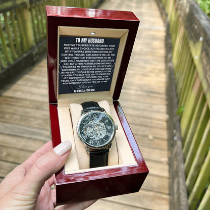 To My Husband | Meeting You Was Fate | Openwork Watch