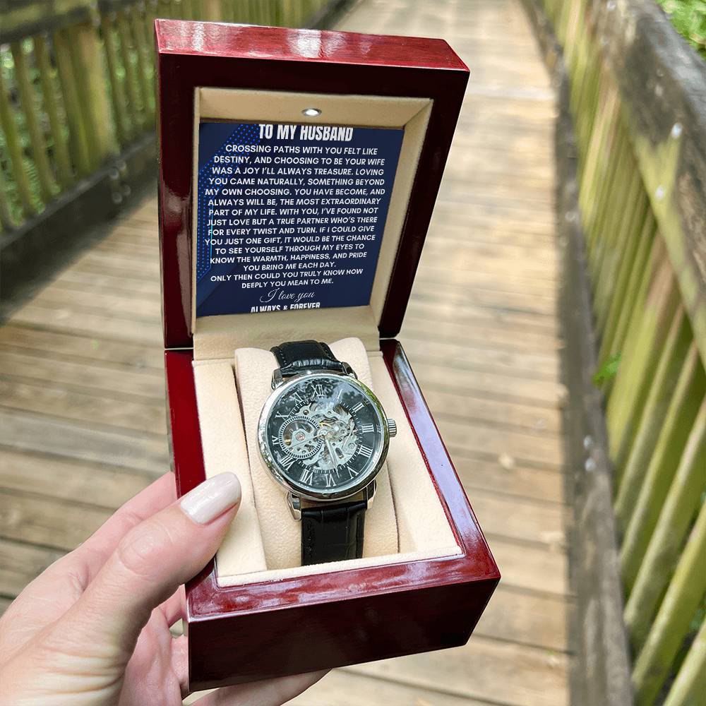 To My Husband | Crossing Paths With You | Openwork Watch