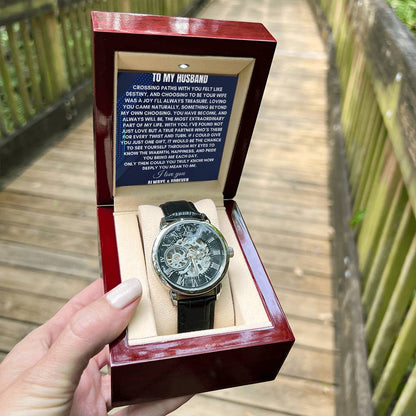 To My Husband | Crossing Paths With You | Openwork Watch