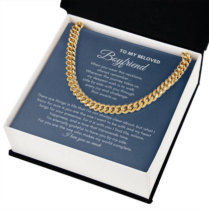 To My Boyfriend | When You Wear This Necklace | Cuban Link Chain