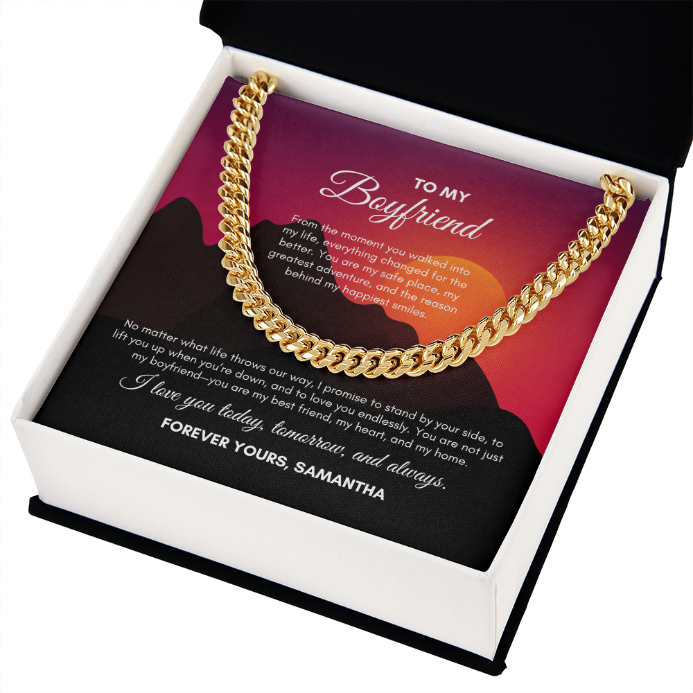 To My Boyfriend | From The Moment You Walked | Cuban Link Chain