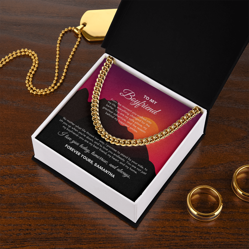 To My Boyfriend | From The Moment You Walked | Cuban Link Chain