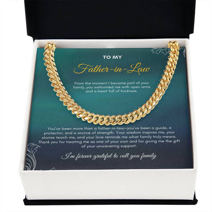 To My Father In Love | From The Moment I Became Part Of Your family | Cuban Link Chain