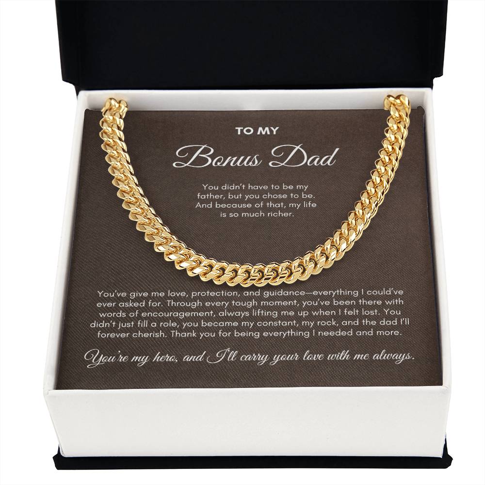 To My Dad | You've Give Me Love, Protection and Guidance | Cuban Link Chain