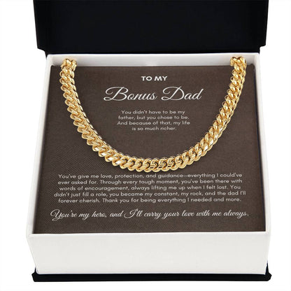 To My Dad | You've Give Me Love, Protection and Guidance | Cuban Link Chain