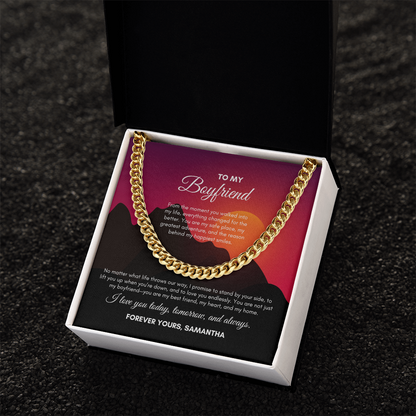 To My Boyfriend | From The Moment You Walked | Cuban Link Chain