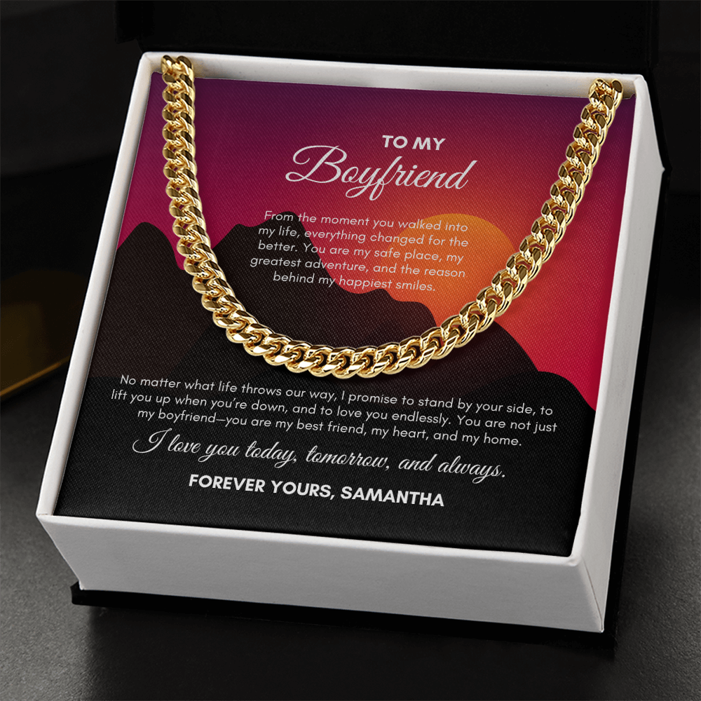 To My Boyfriend | From The Moment You Walked | Cuban Link Chain