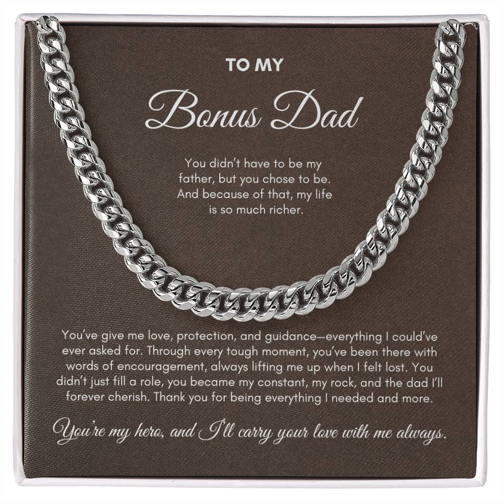 To My Dad | You've Give Me Love, Protection and Guidance | Cuban Link Chain