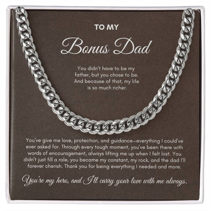 To My Dad | You've Give Me Love, Protection and Guidance | Cuban Link Chain