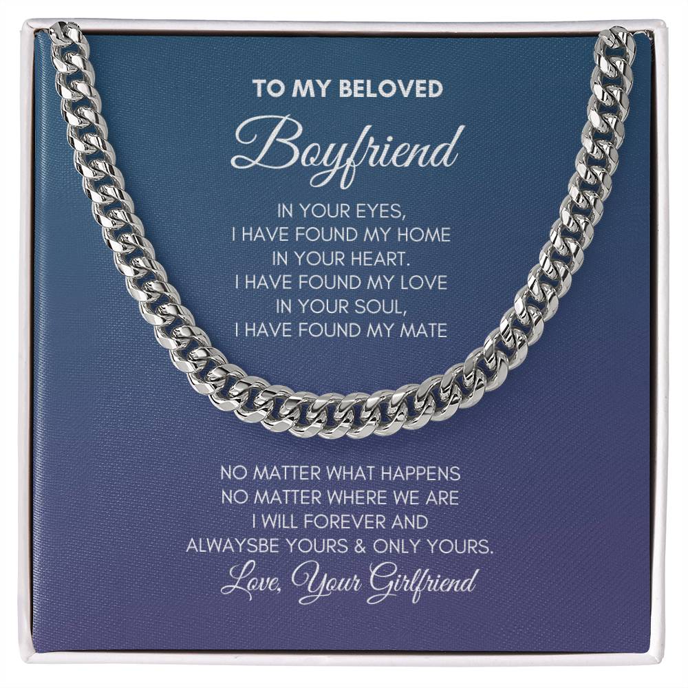 To My Boyfriend | In Your Eyes I Have | Cuban Link Chain