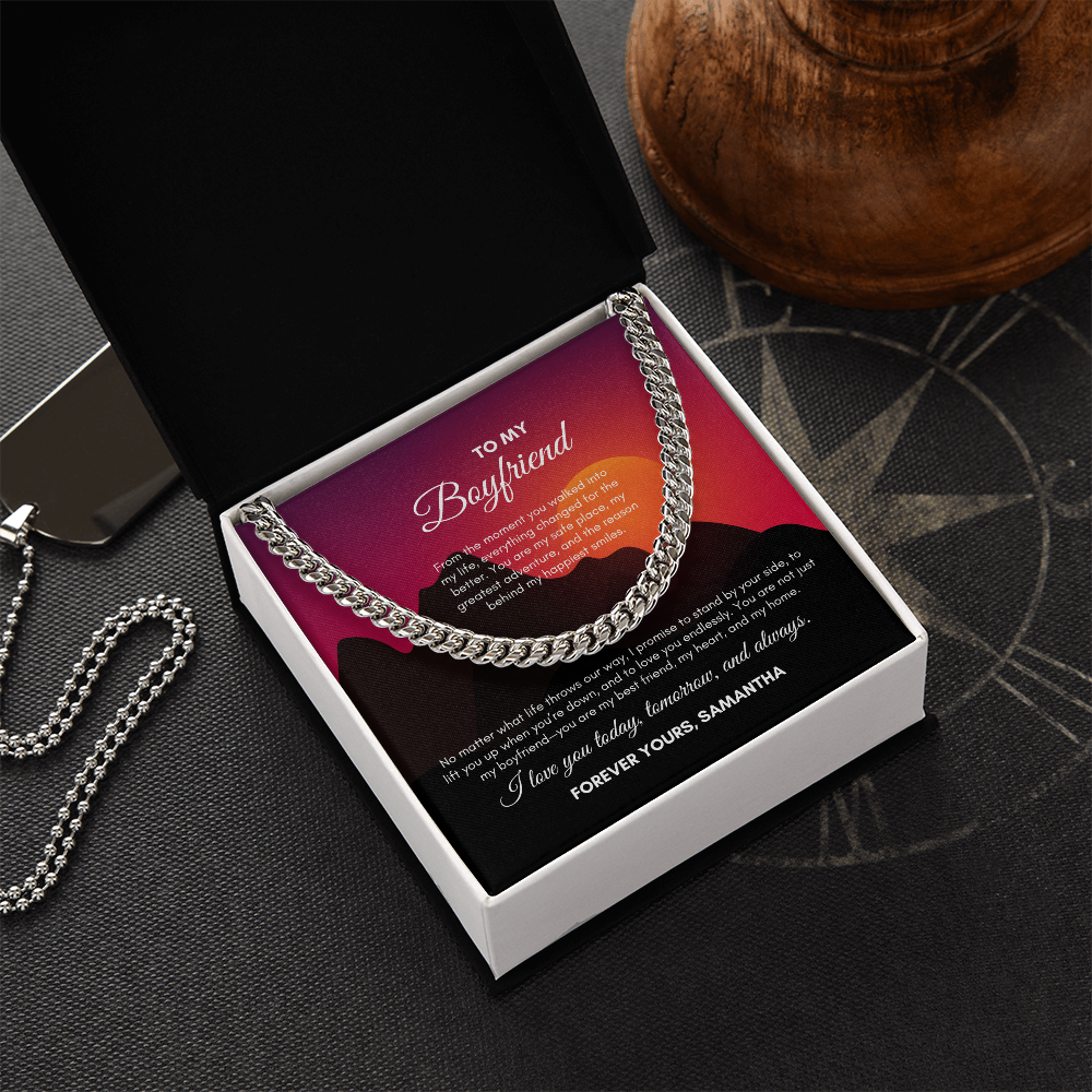 To My Boyfriend | From The Moment You Walked | Cuban Link Chain