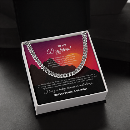 To My Boyfriend | From The Moment You Walked | Cuban Link Chain