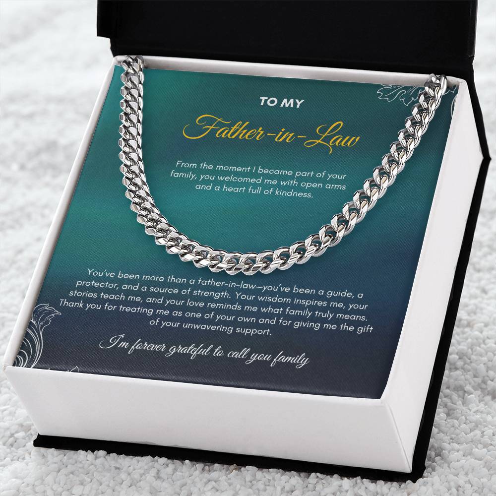 To My Father In Love | From The Moment I Became Part Of Your family | Cuban Link Chain