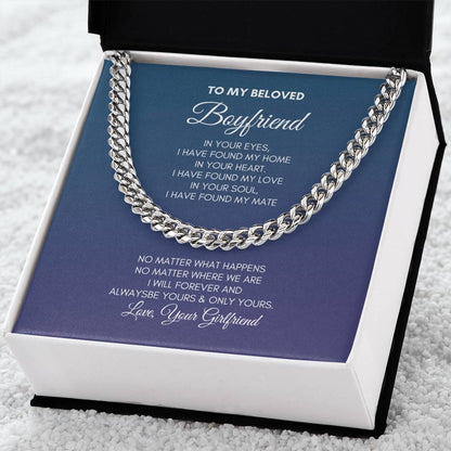 To My Boyfriend | In Your Eyes I Have | Cuban Link Chain