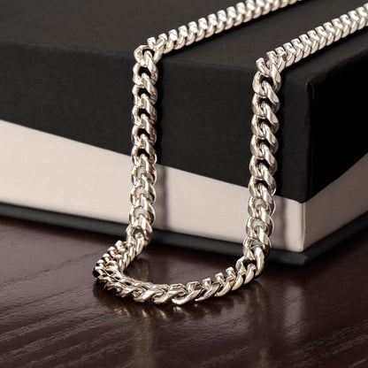 To My Grandson | Knowing You Has Been One Of The Most Fulfilling | Cuban Link Chain