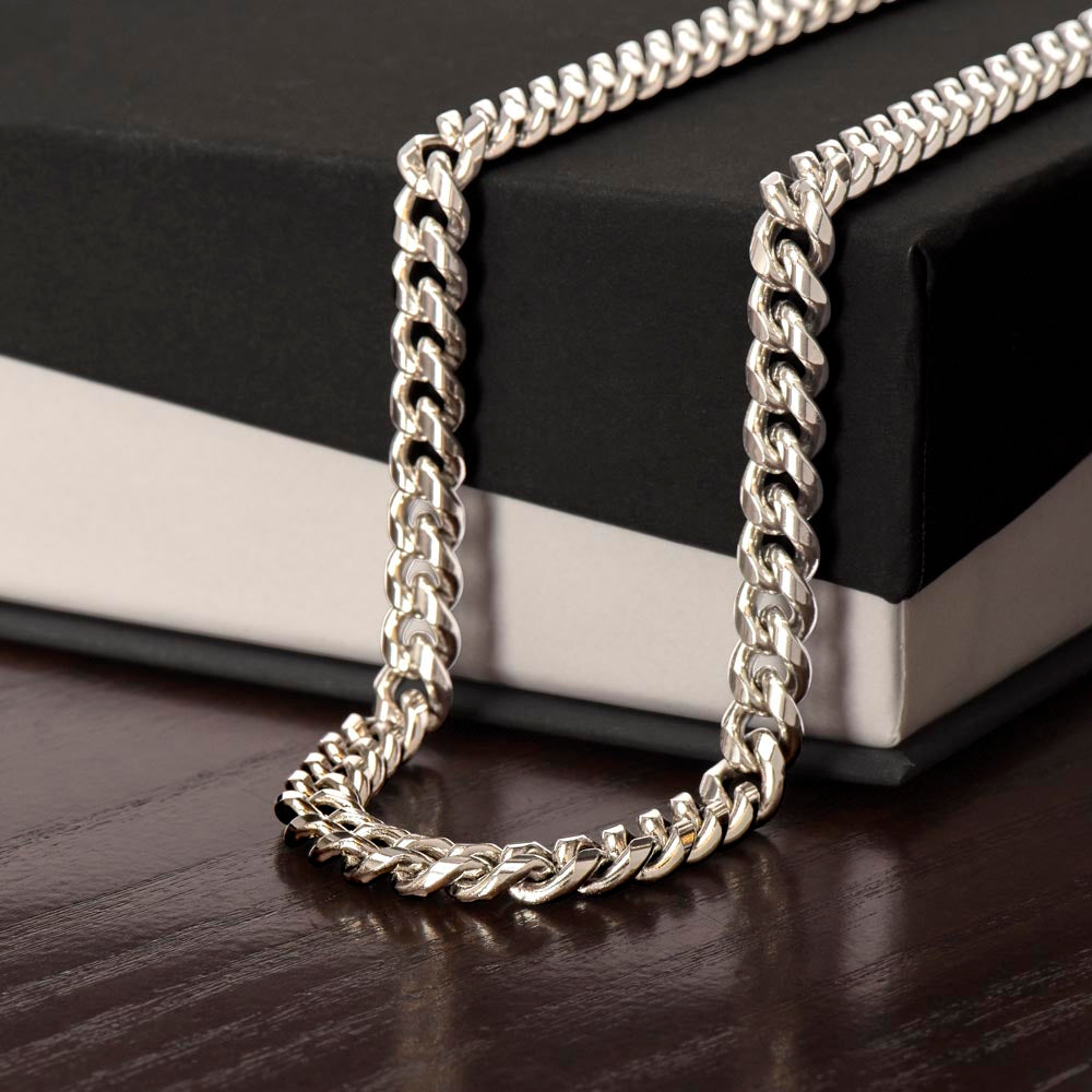 To My Husband | With You, I've Found A Love | Cuban Link Chain