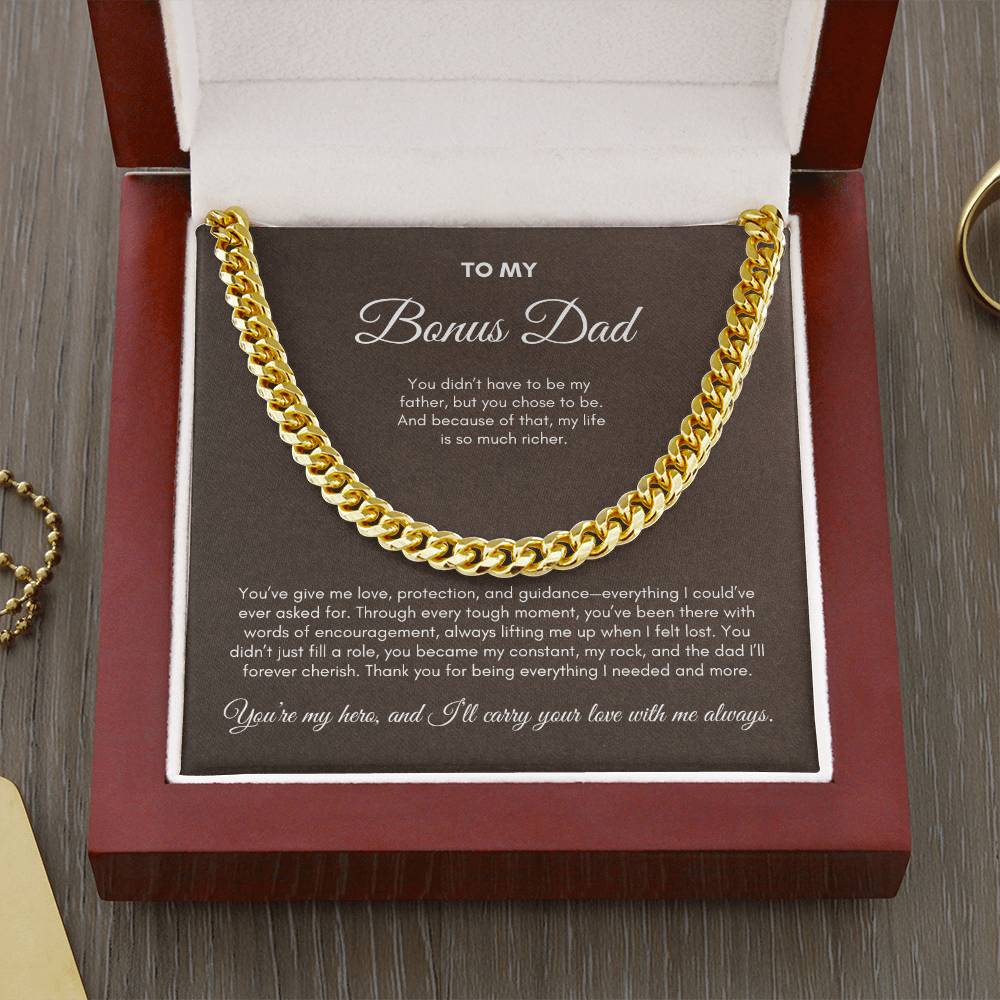 To My Dad | You've Give Me Love, Protection and Guidance | Cuban Link Chain