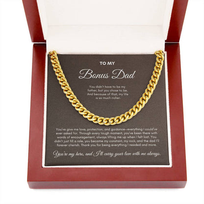 To My Dad | You've Give Me Love, Protection and Guidance | Cuban Link Chain