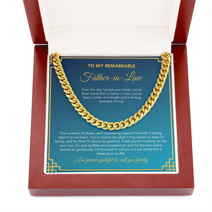 To My Father In Love | From The Day I Joined Your Family | Cuban Link Chain
