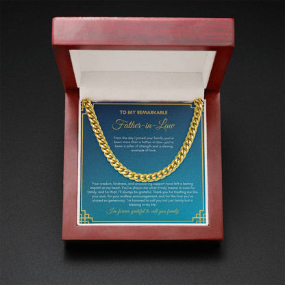 To My Father In Love | From The Day I Joined Your Family | Cuban Link Chain