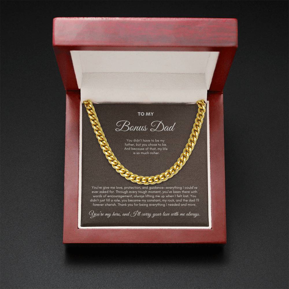 To My Dad | You've Give Me Love, Protection and Guidance | Cuban Link Chain