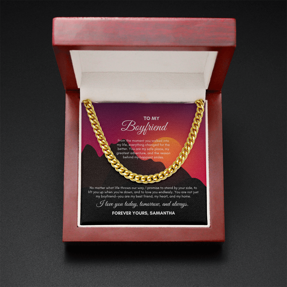 To My Boyfriend | From The Moment You Walked | Cuban Link Chain
