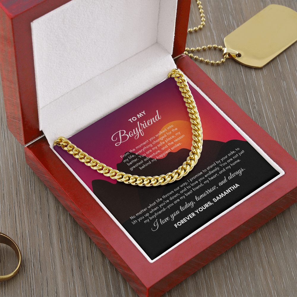 To My Boyfriend | From The Moment You Walked | Cuban Link Chain
