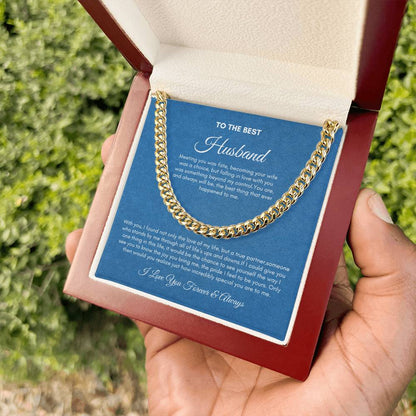 To My Husband | Meeting You Was Fate | Cuban Link Chain(148)