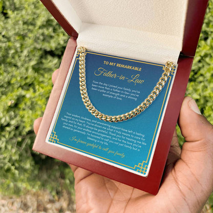 To My Father In Love | From The Day I Joined Your Family | Cuban Link Chain